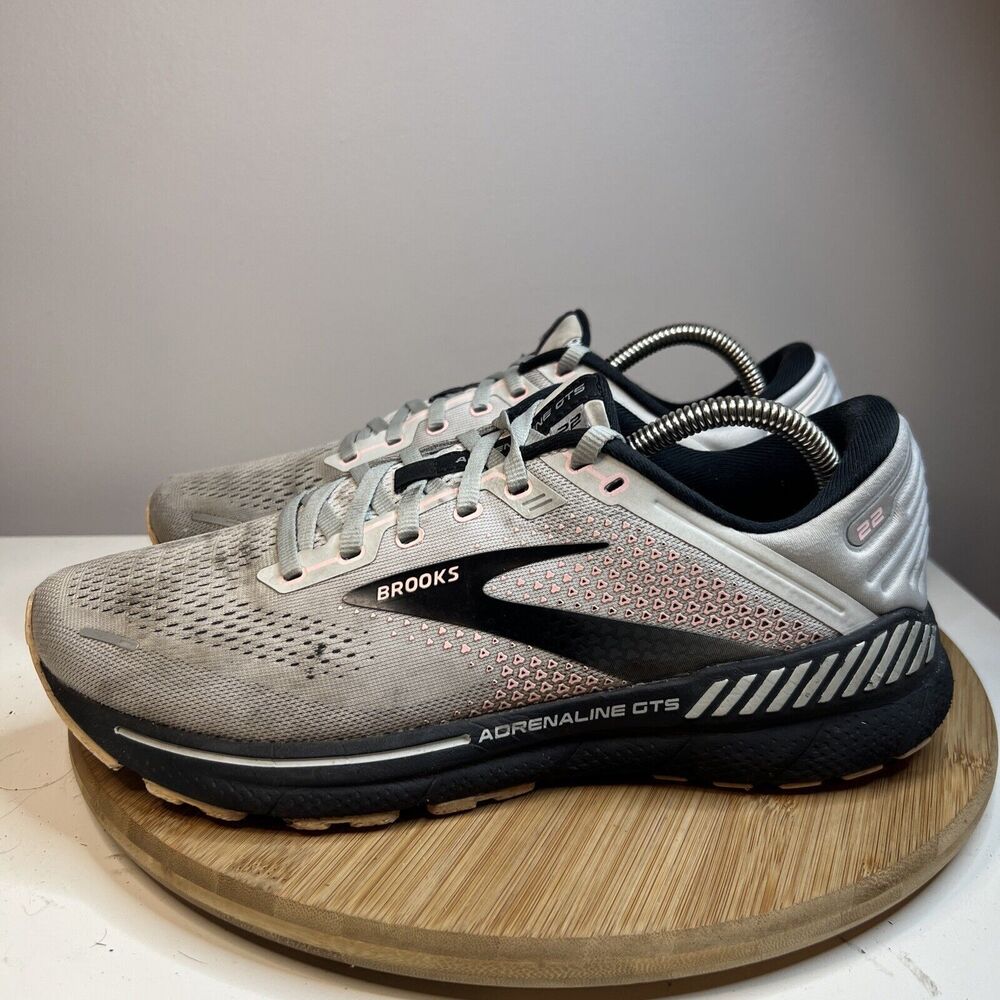 Brooks Adrenaline GTS 22 Women's Size 11 Rose Gray Athletic Shoes 1203531B035